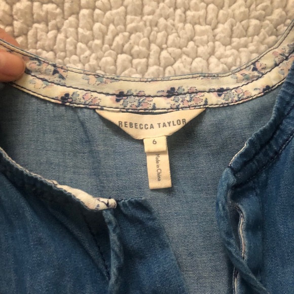 Rebecca Taylor denim top - Picture 4 of 5